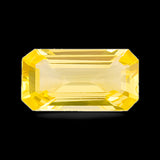 Emerald Cut Natural Yellow Sapphire Gem | Saratti