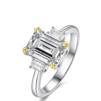 Francesca •Diamond Rectangle Ring In 18K White Gold