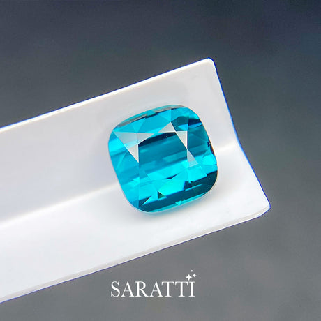 Eye Clean Blue Tourmaline Gemstone | SARATTI  