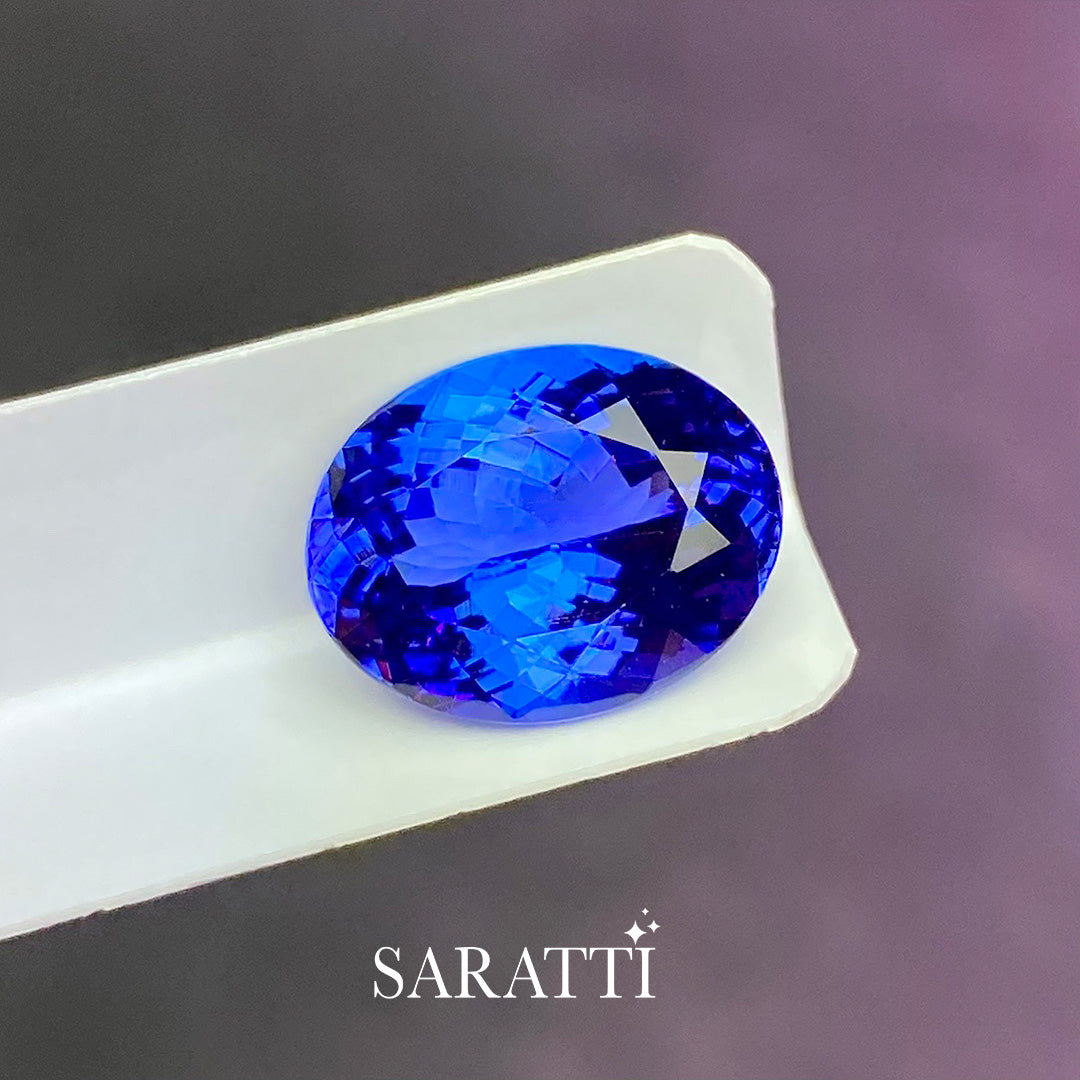 Eye Clean Natural Tanzanite Blue Violet | SARATTI  
