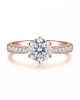 Ema – Natural Round Diamond Six-Prong Engagement Ring