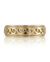 Aurelian Scroll Wedding Band