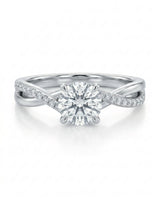 Sibel – Liaison Céleste Natural Round Diamond Infinity Engagement Ring
