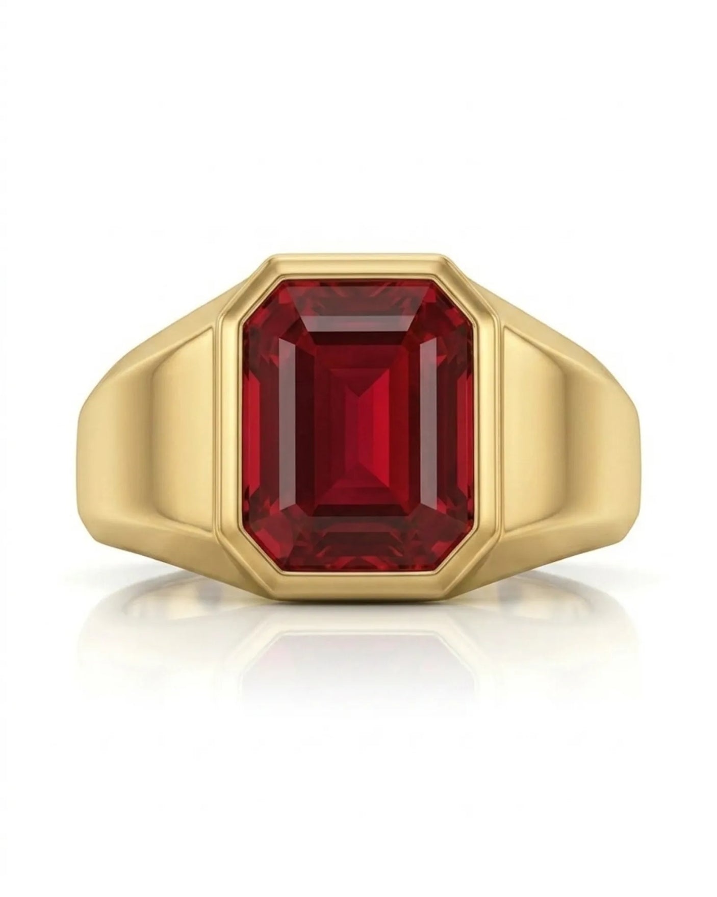 Sovereign Ruby Signet Ring