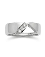 Axis Tri-Diamond Wedding Band