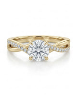 Sibel – Liaison Céleste Natural Round Diamond Infinity Engagement Ring
