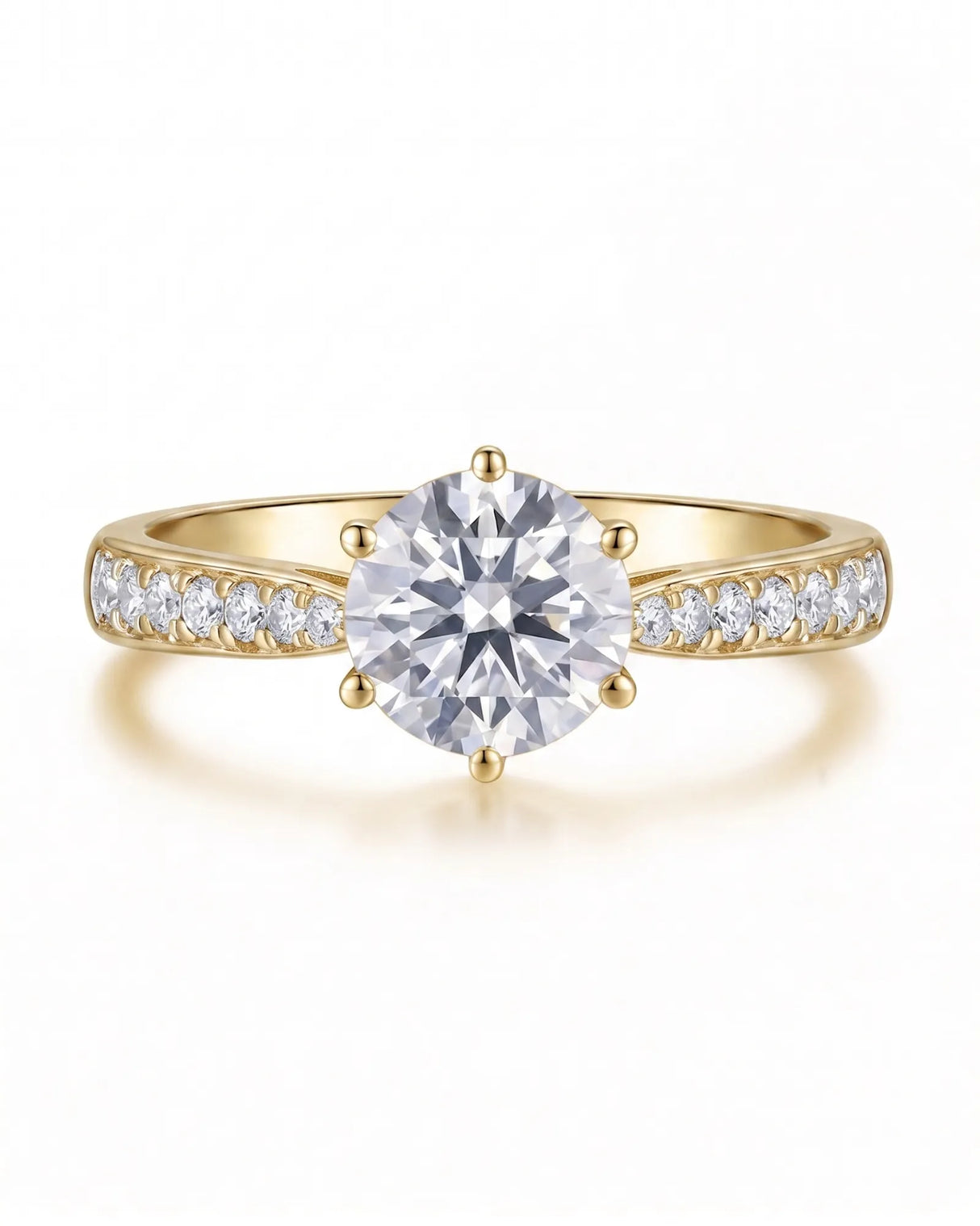 Ema – Natural Round Diamond Six-Prong Engagement Ring