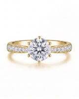 Ema – Natural Round Diamond Six-Prong Engagement Ring
