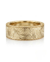 Vellum Aureus Art Nouveau Two Tone Men Ring