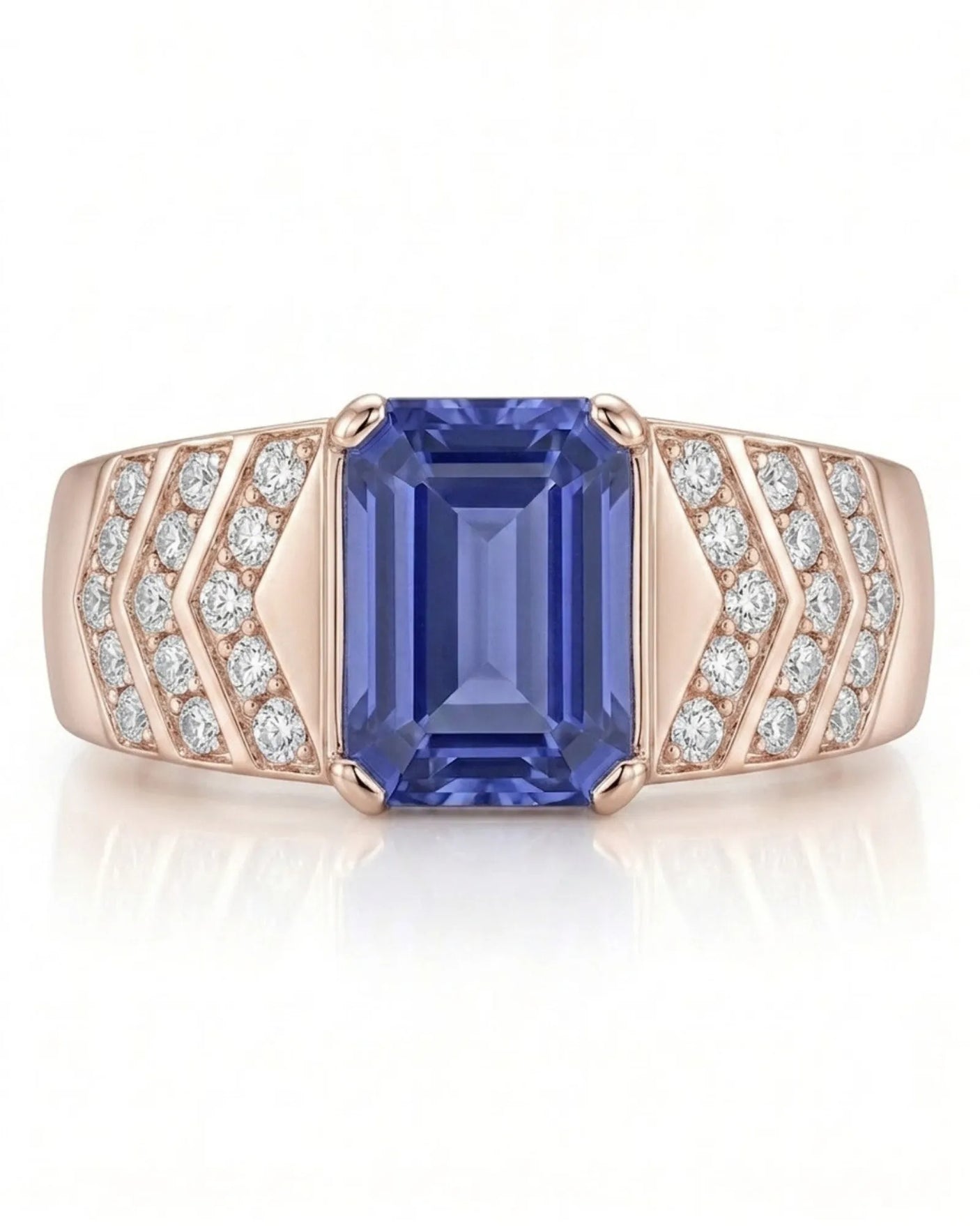 Valerian Tanzanite Diamond Ring