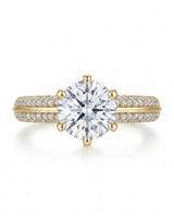 Aniya – Seraphic Charm Natural Round Diamond Six-Prong Engagement Ring