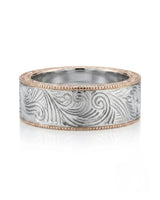 Vellum Aureus Art Nouveau Two Tone Men Ring