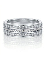 Aurelian Rope Diamond Wedding Band