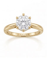 Becky – Natural Round Diamond Solitaire Ring
