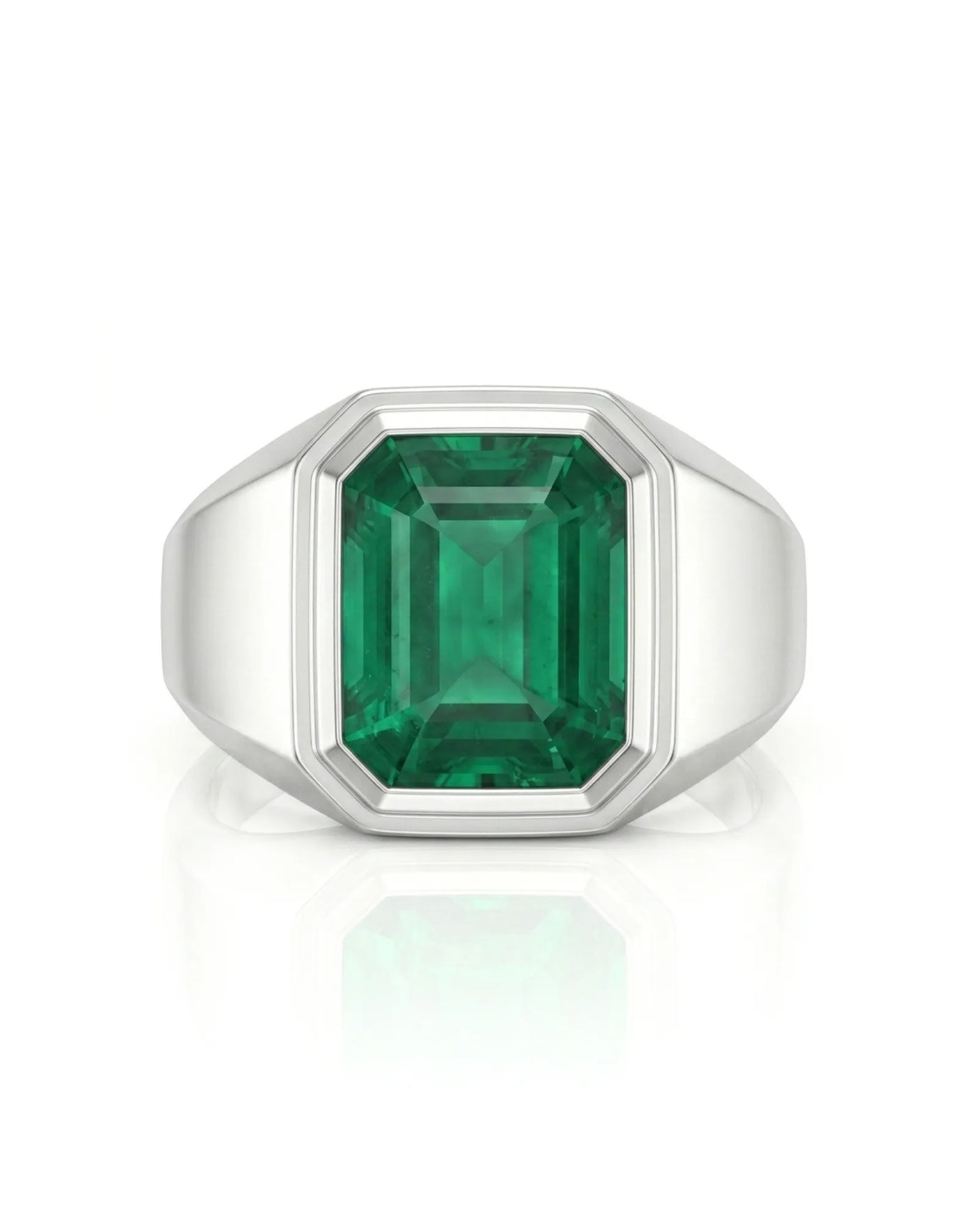 Aurelius Emerald Signet Ring