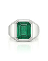 Aurelius Emerald Signet Ring