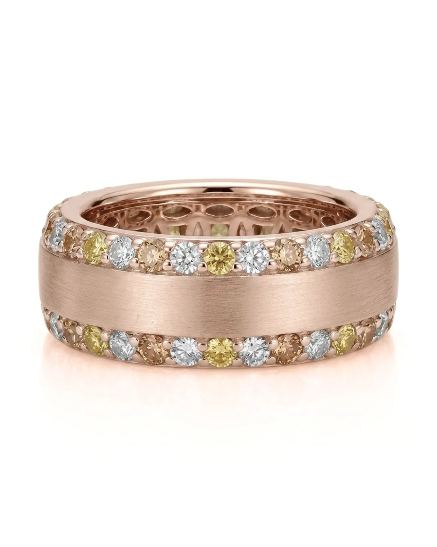 Imperium Golden Diamond Eternity Band
