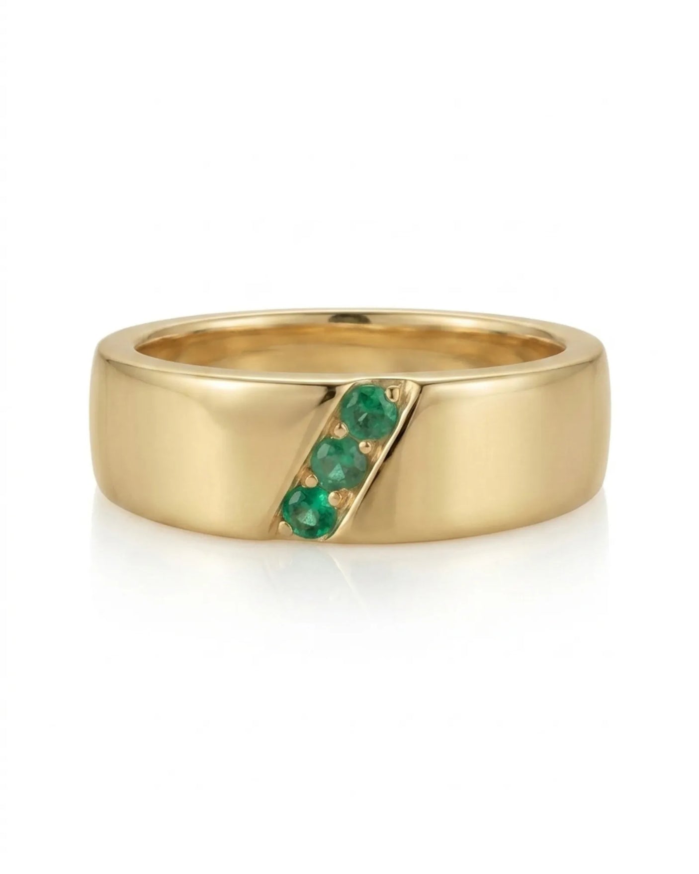 Imperium Emerald Triad Ring