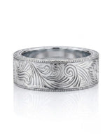 Vellum Aureus Art Nouveau Two Tone Men Ring