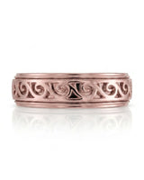 Aurelian Scroll Wedding Band