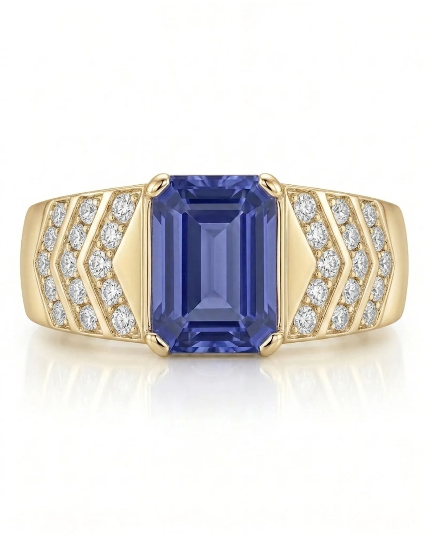 Valerian Tanzanite Diamond Ring