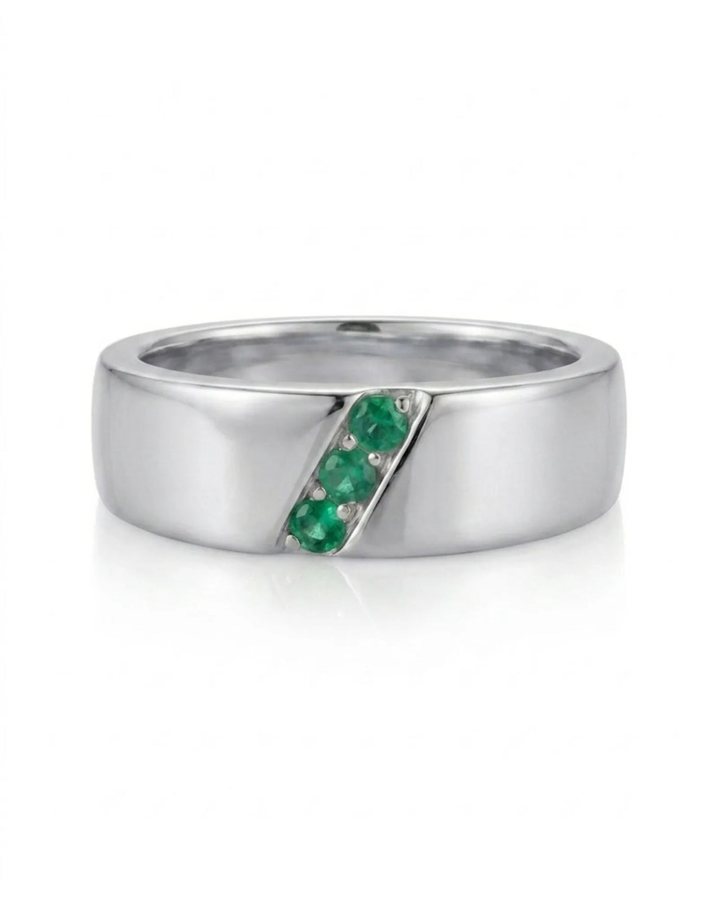 Imperium Emerald Triad Ring