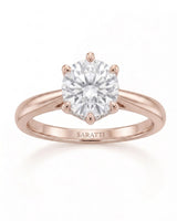 Becky – Natural Round Diamond Solitaire Ring