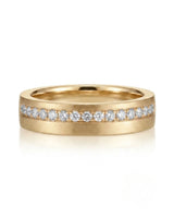 Axis Diamond Line Wedding Band