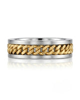 Vector Chain Wedding Band - 8mm