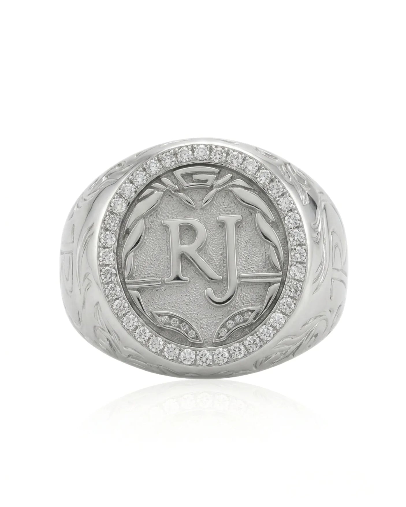 Regent Halo Men’s Diamond Signet Ring