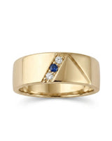 Azure Axis Diamond Ring