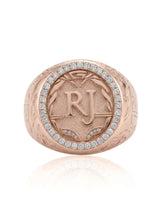 Regent Halo Men’s Diamond Signet Ring