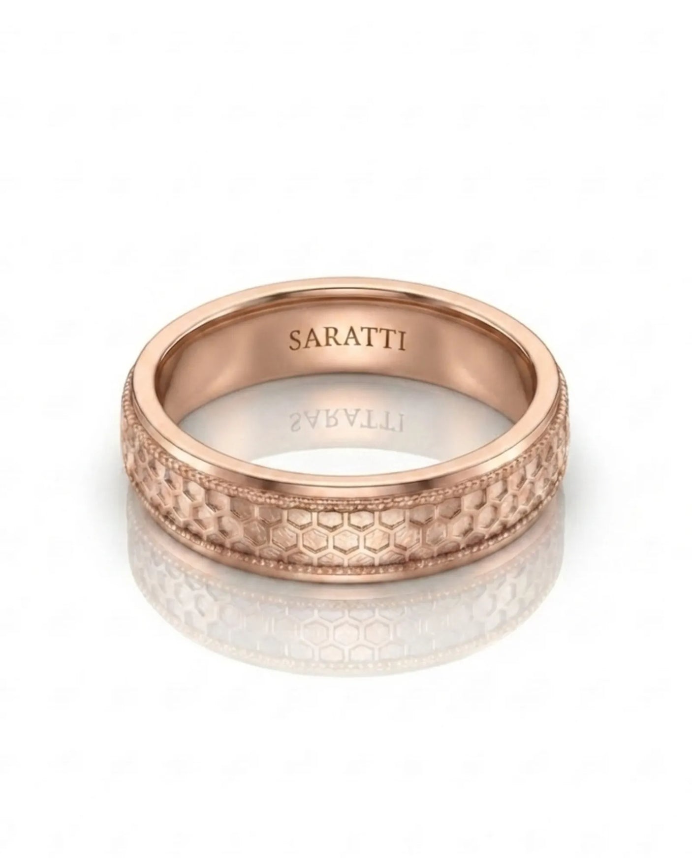 Aurelian Honeycomb Wedding Band