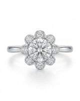 Celine – Natural Round Diamond Halo Engagement Ring