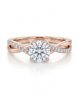 Sibel – Liaison Céleste Natural Round Diamond Infinity Engagement Ring