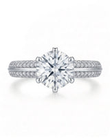 Aniya – Seraphic Charm Natural Round Diamond Six-Prong Engagement Ring