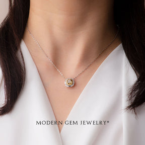 Fancy Diamond White Gold Ring | Modern Gem Jewelry