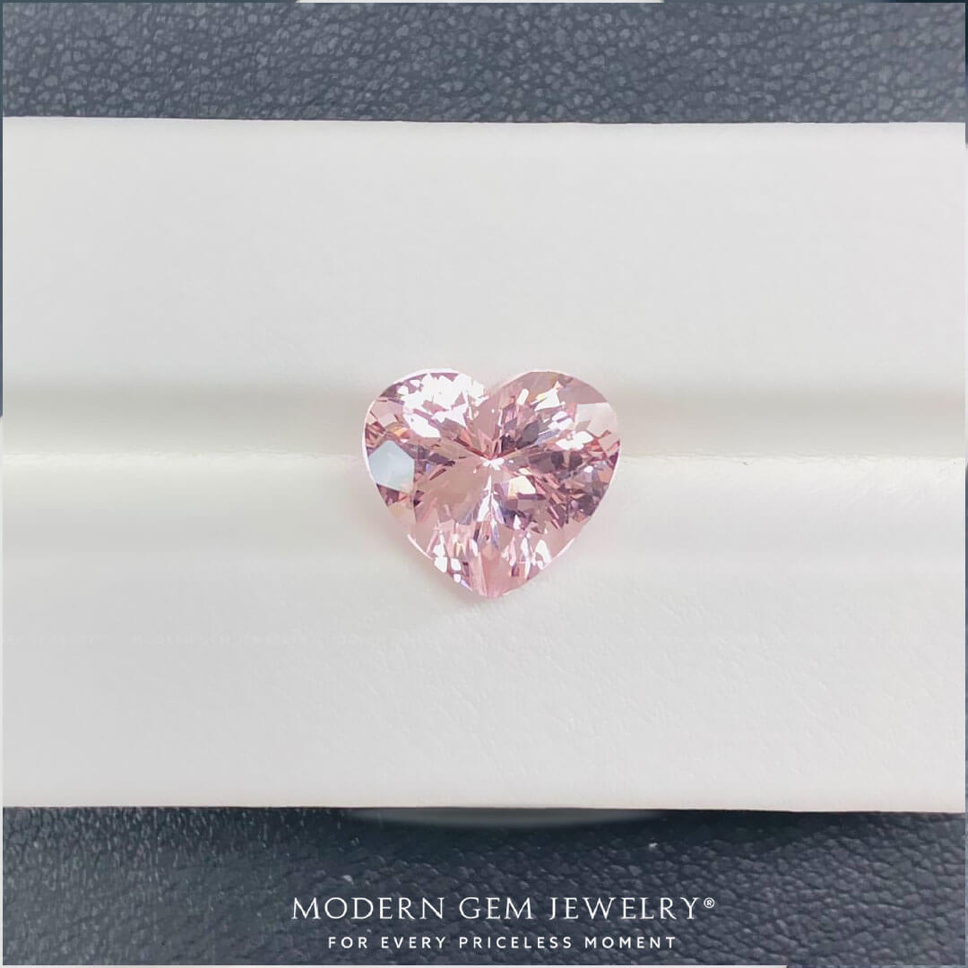 2.365 Carat Morganite Pink Gem | Modern Gem Jewelry | Saratti
