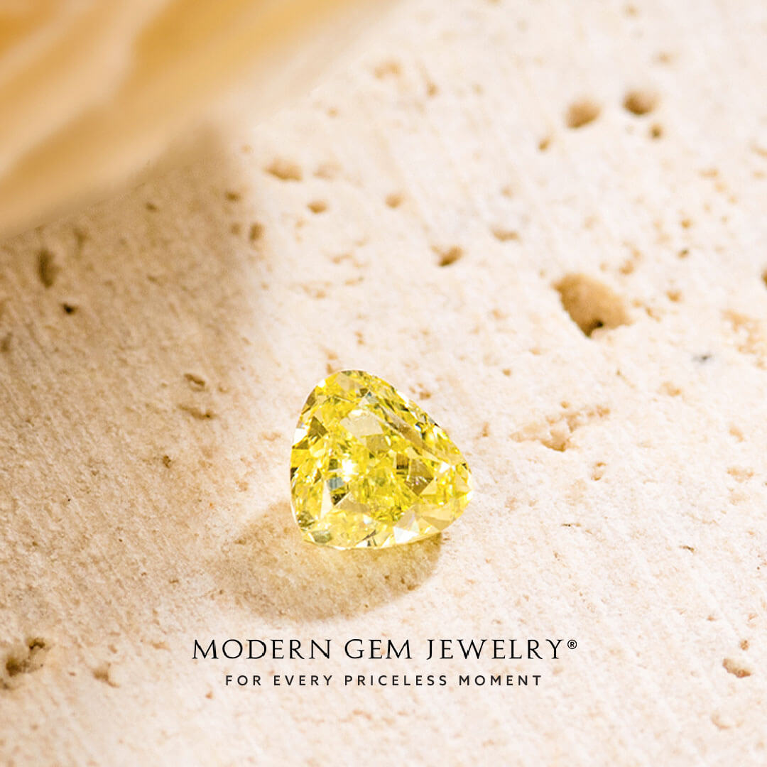 Pear Shape Fancy Yellow Diamond | Modern Gem Jewelry