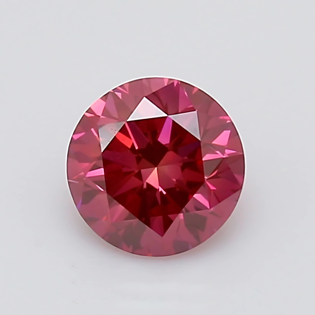 Rare 1.00 carats Fancy Vivid Purplish Pink Diamond | GIA - Enhanced