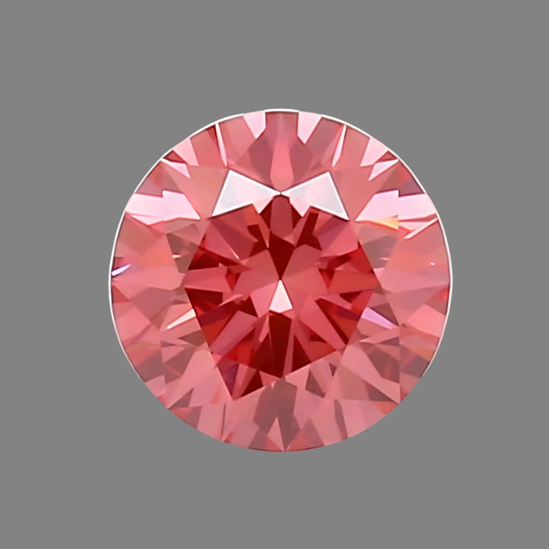 Rose Pink Natural Diamond in Round Treated | GIA | Saratti Jewelry