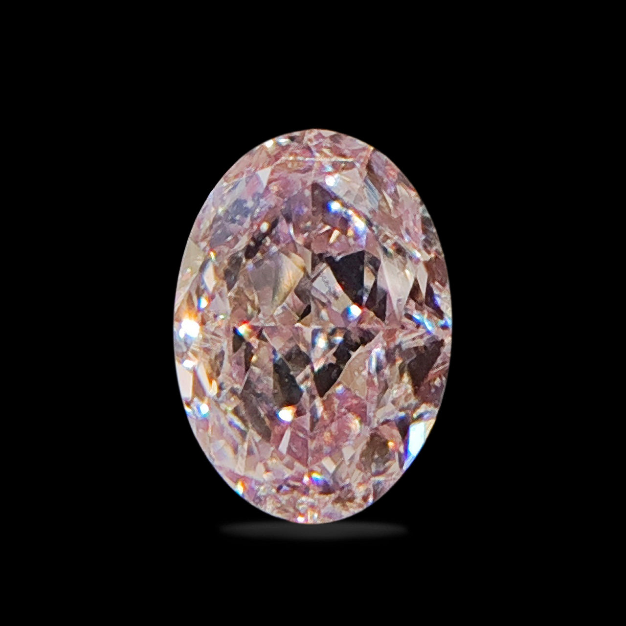 送料無料 G1950 オリジナルラグマットSanta Fe Diamond 0.36 cts Oval Cut Light Pink Natural Diamond | GIA Certified