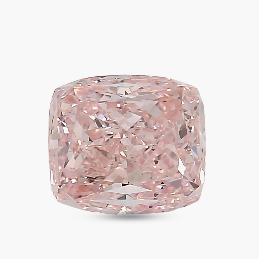 Fancy Orangy Pink Cushion Cut Diamond 2.03 Carat | Saratti Jewelry