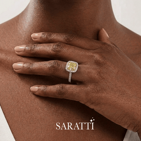 Fany Yellow Diamond on Model - SARATTI