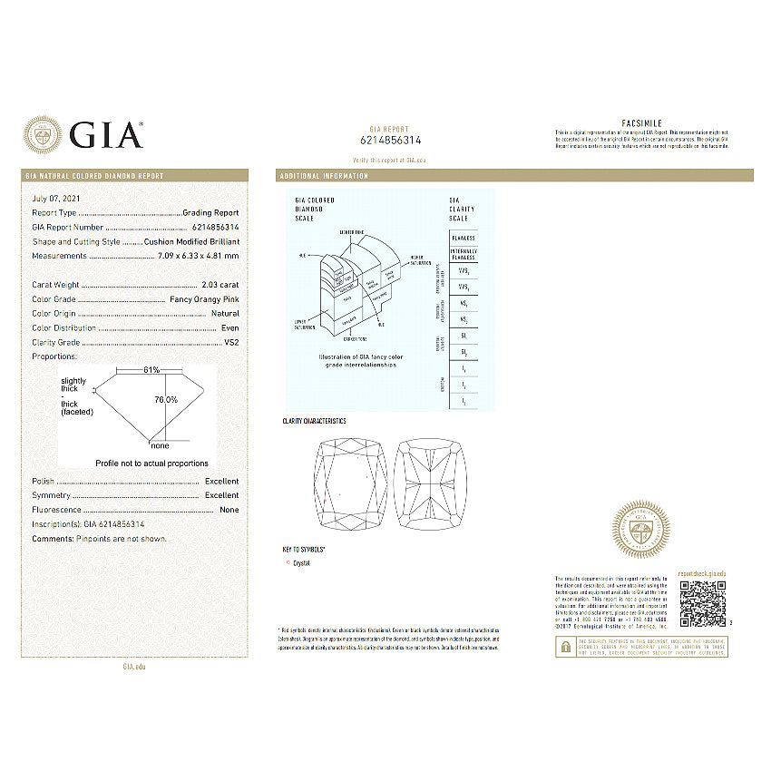 GIA-Certified Orangy Pink Diamond for Custom Jewelry | Saratti