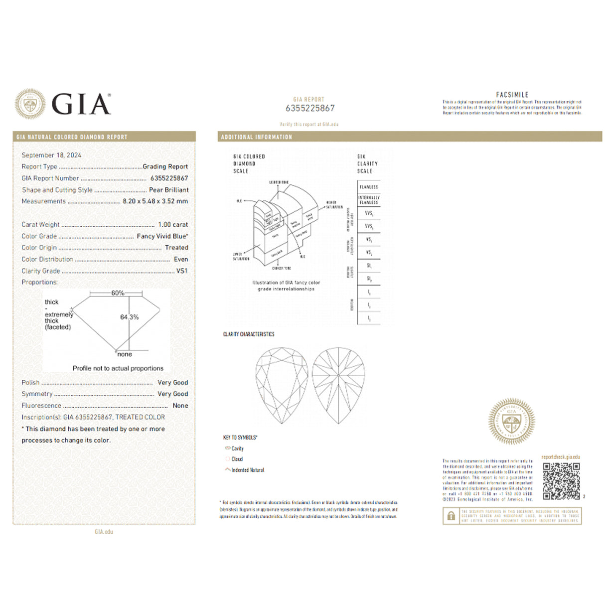 GIA Certified Natural Treated Diamond Pear Cut | Saratti