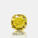 GIA Certified Fancy Color Diamond Cushion | SARATTI  