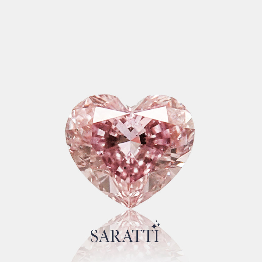 GIA Certified Fancy Color Diamond Heart | SARATTI  
