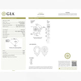 GIA certified 0.25 carat Natural orangy pink pear diamond | SARATTI