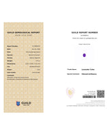 GUILD Certified Natural Lavender Sapphire 3.01ct Oval 8.26 x 6.98 x 5.91 mm | SARATTI